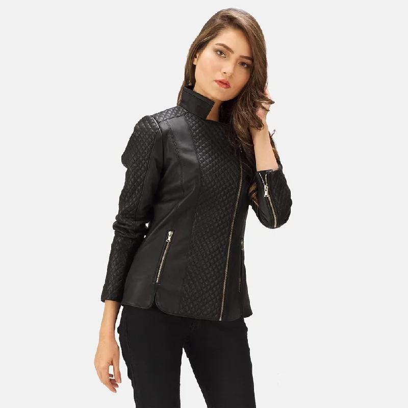 Express Quilted Black Biker Leather Jacket for Women Quilted Jacket Puffer Jacket Insulated Jacket Express Quilted Black Biker Leather Jacket for Women Quilted Jacket Puffer Jacket Insulated Jacket