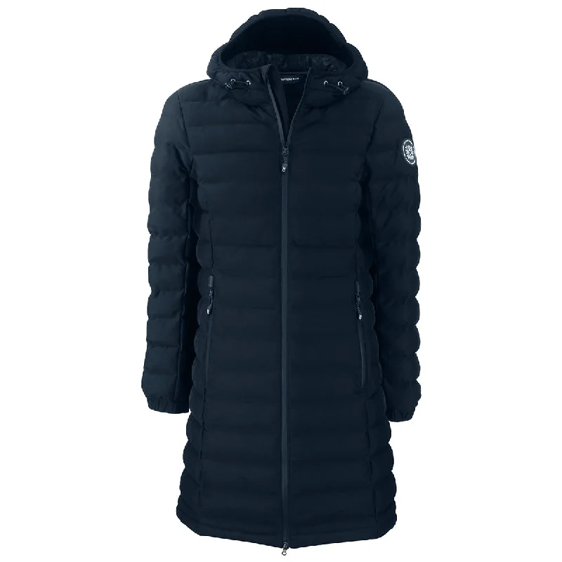 Cutter & Buck Women's Navy Blue Mission Ridge Repreve Eco Insulated Long Puffer Jacket Print Jacket Jacquard Jacket Embroidered Jacket Cutter & Buck Women's Navy Blue Mission Ridge Repreve Eco Insulated Long Puffer Jacket Print Jacket Jacquard Jacket Embroidered Jacket