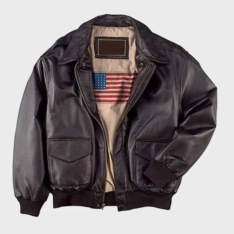 Men Air Force A-2 Brown Leather Flight Bomber Jacket Fitted Jacket Loose Jacket Oversized Jacket Men Air Force A-2 Brown Leather Flight Bomber Jacket Fitted Jacket Loose Jacket Oversized Jacket