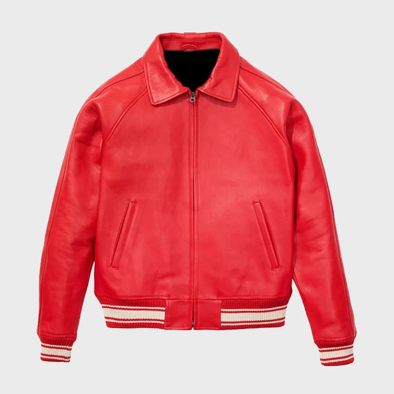 Men’s Icon Salvage Red Leather Varsity Jacket Denim Jacket Leather Jacket Suede Jacket Men’s Icon Salvage Red Leather Varsity Jacket Denim Jacket Leather Jacket Suede Jacket