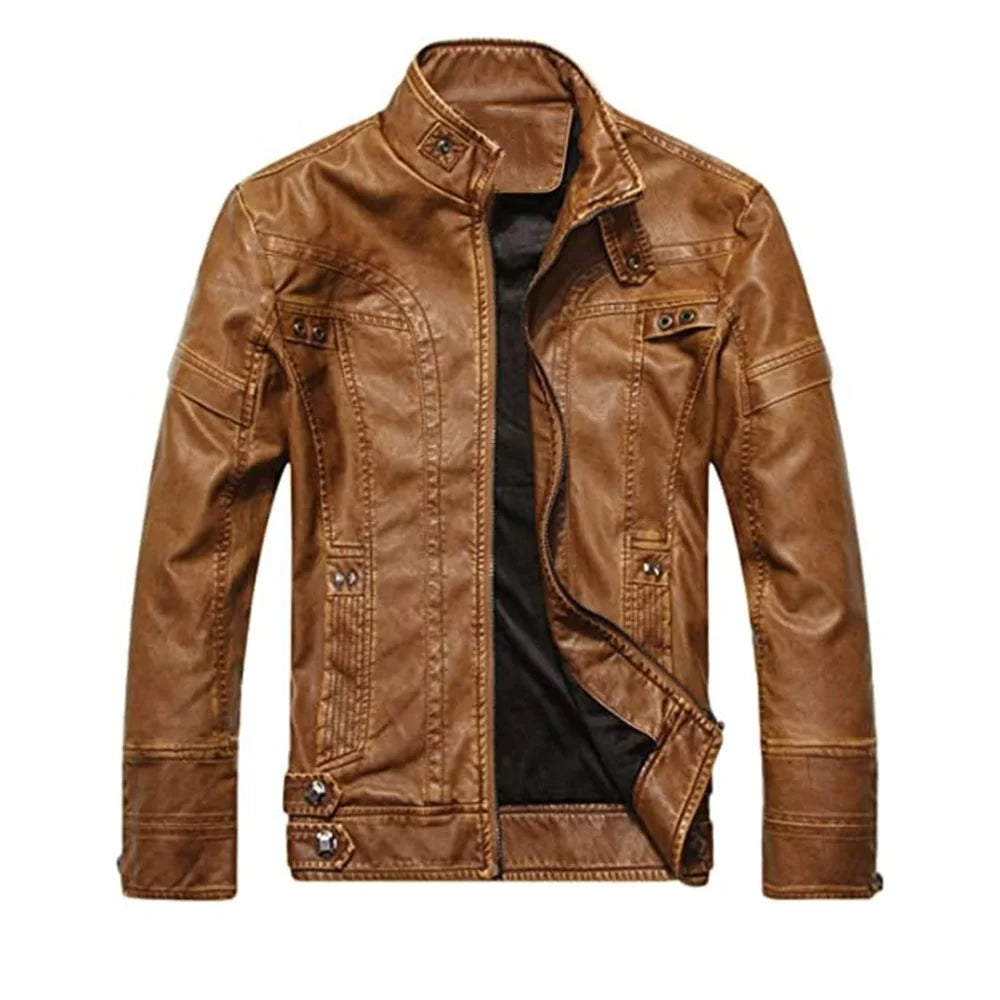 Men's Slim fit Brown Leather Jacket Herringbone Jacket Houndstooth Jacket Plaid Jacket Men's Slim fit Brown Leather Jacket Herringbone Jacket Houndstooth Jacket Plaid Jacket