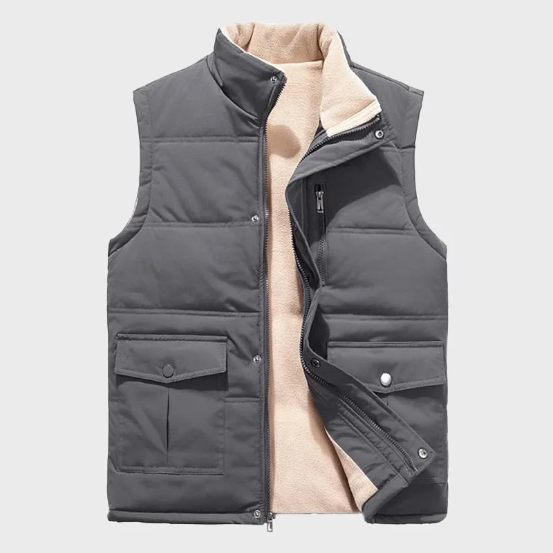Men's Winter Puffer Fleece Lined Quilted Vest Casual Sleeveless Jacket Toggled Jacket Drawstring Jacket Belted Jacket Men's Winter Puffer Fleece Lined Quilted Vest Casual Sleeveless Jacket Toggled Jacket Drawstring Jacket Belted Jacket