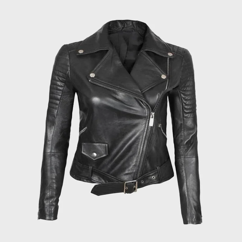 Missouri Women Black Quilted Motorcycle Style Jacket Oversized Jacket Tailored Jacket Straight Jacket Missouri Women Black Quilted Motorcycle Style Jacket Oversized Jacket Tailored Jacket Straight Jacket