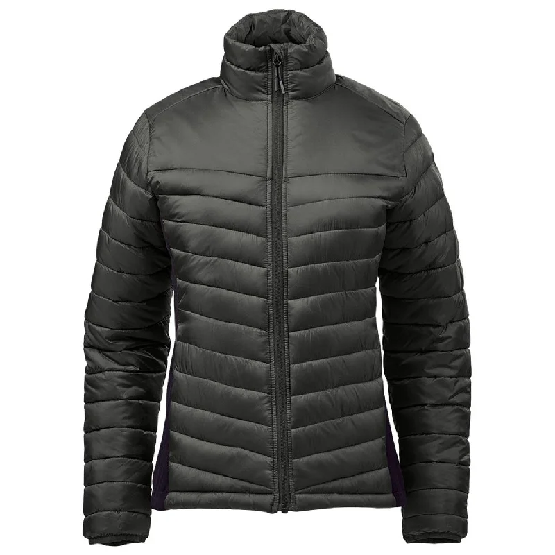Stormtech Women's Granite/Black Montserrat Thermal Jacket Fleece Fabric Down Fabric Feather Fabric Stormtech Women's Granite/Black Montserrat Thermal Jacket Fleece Fabric Down Fabric Feather Fabric
