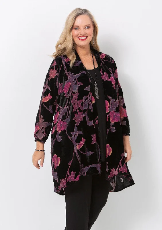 Venetian Nights Long Jacket Collared Jacket Crew Neck Jacket Turtle Neck Jacket
