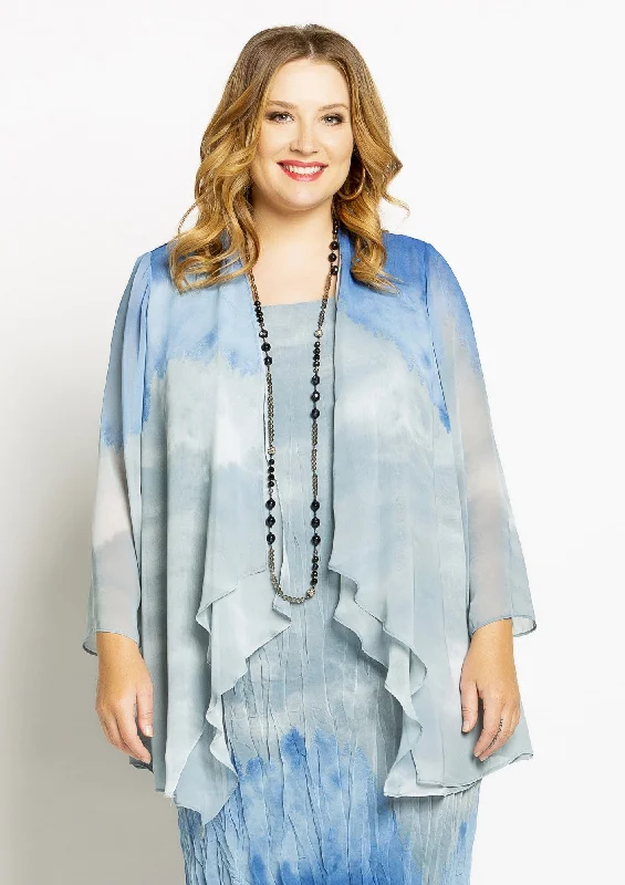 Blue Ombre Jacket Fitted Jacket Loose Jacket Oversized Jacket