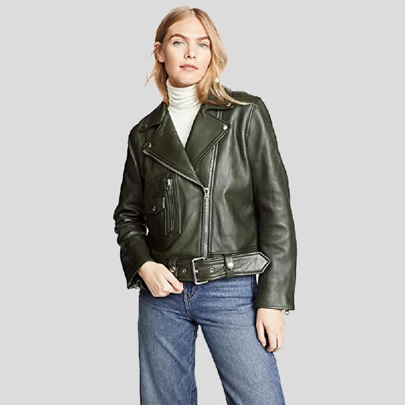 Raqeul Black Biker Leather Jacket Jersey Jacket Tulle Jacket Batik Jacket
