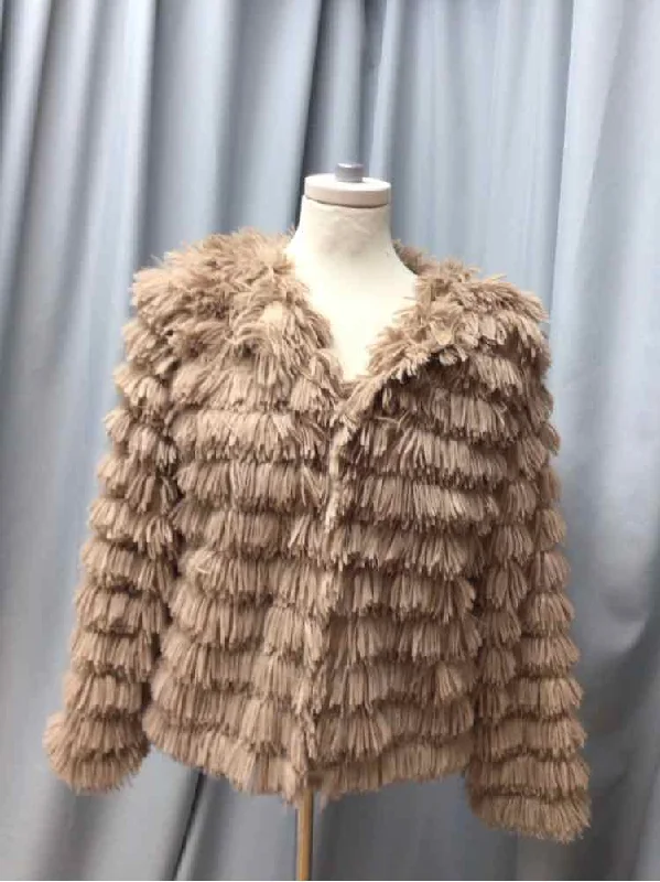 SHE & SKY SIZE MEDIUM Ladies JACKET Fleece Fabric Down Fabric Feather Fabric