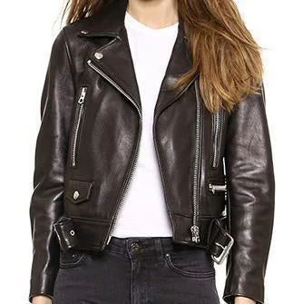 Super Moto Women Biker Leather Jackets Striped Jacket Polka Dot Jacket Floral Jacket Super Moto Women Biker Leather Jackets Striped Jacket Polka Dot Jacket Floral Jacket