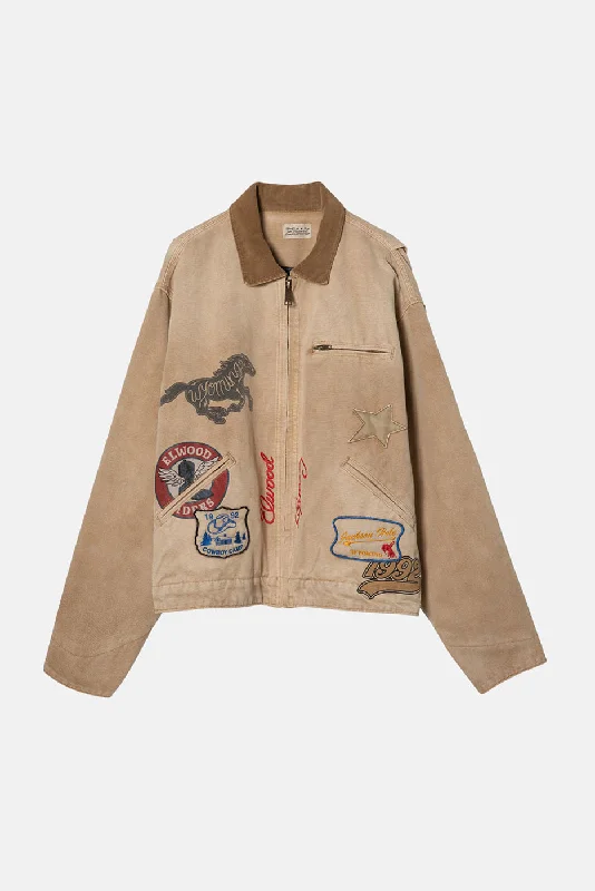 WASTELAND JACKET Notch Collar Jacket Peter Pan Collar Jacket Cowl Neck Jacket