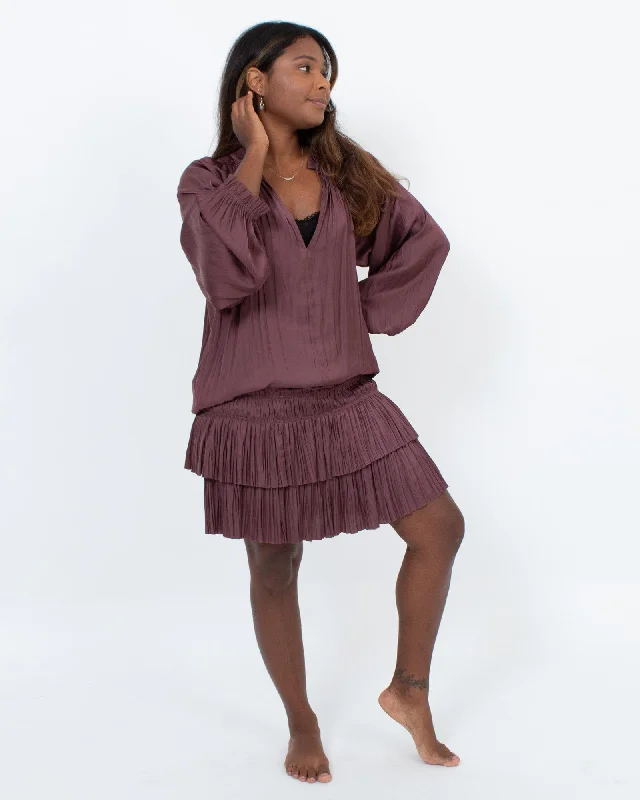 Long Sleeve Mini Dress Trendy Off-Shoulder Dress Mini