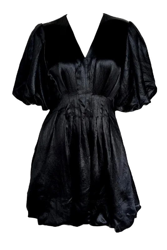 Luisa Bubble Mini Dress Cozy Ruched Mini Dress