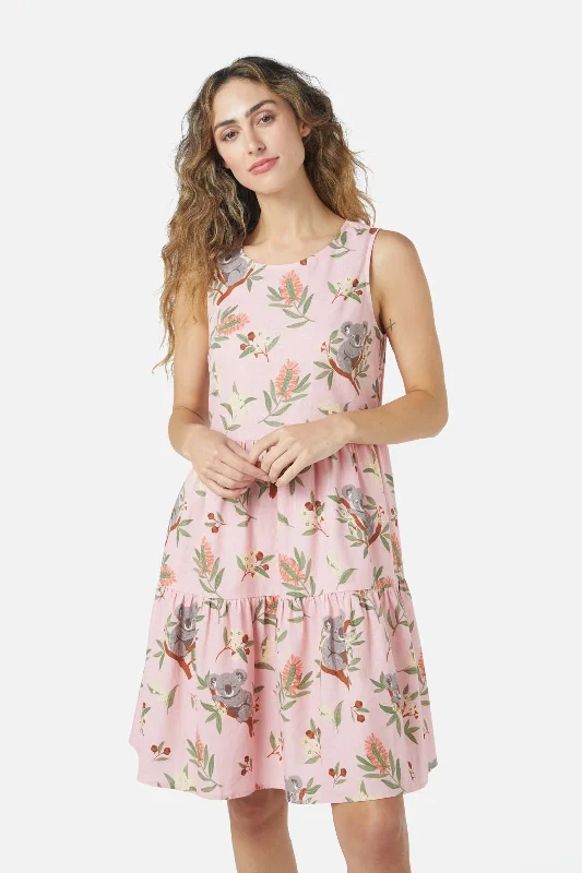 Koala Mini Dress Elegant Vintage Mini Dress