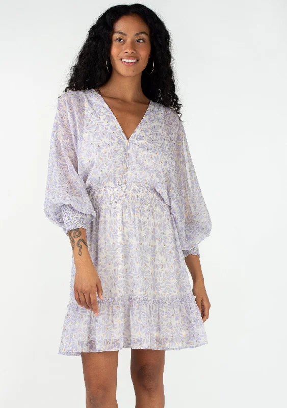 Chiara Split Sleeve Mini Dress Elegant Silk Mini Dress
