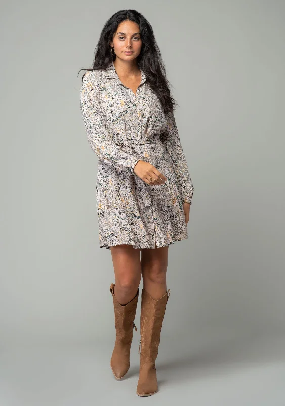 Tate Floral Mini Dress Cozy Cotton Mini Dress
