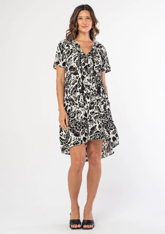 With The Flow Mini Dress Classic Floral Mini Dress