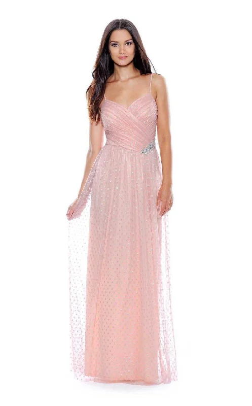 Decode 1.8 - Embellished A-line Dress with Mesh Overskirt 181963SC