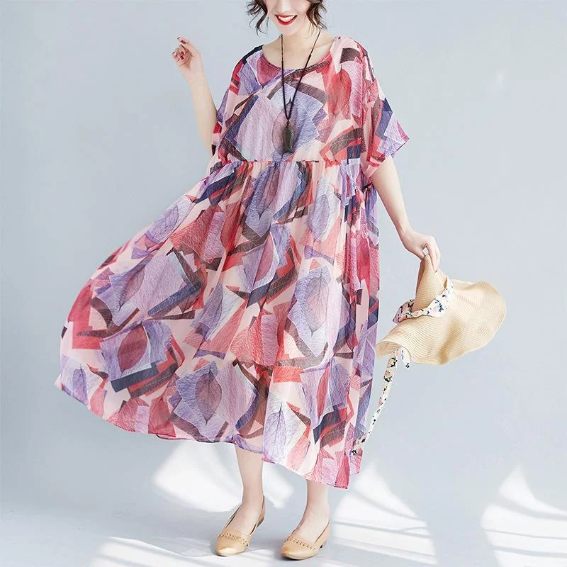 Empire Waist Beach Chiffon Dress