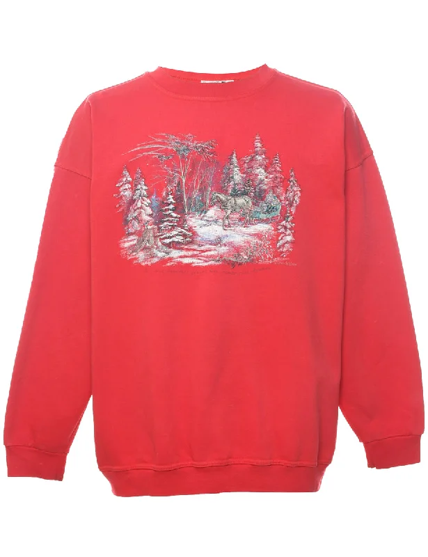 Festive Season Christmas Jumper - L Rayon Fabric Velvet Fabric Corduroy Fabric