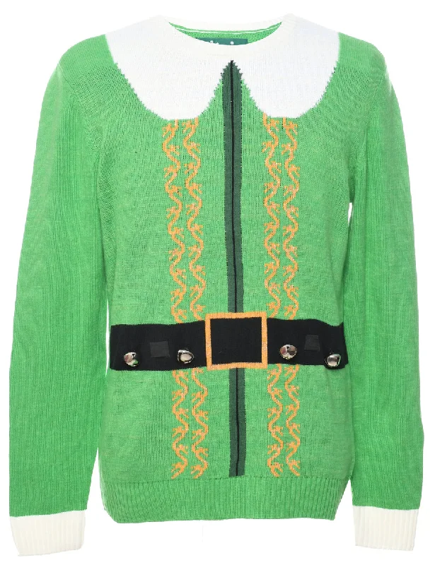 Festive Season Christmas Jumper - M Mesh Fabric Canvas Fabric Denim Fabric