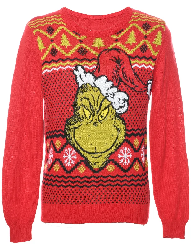 Festive Season Christmas Jumper - S Silk Blend Satin Velvet