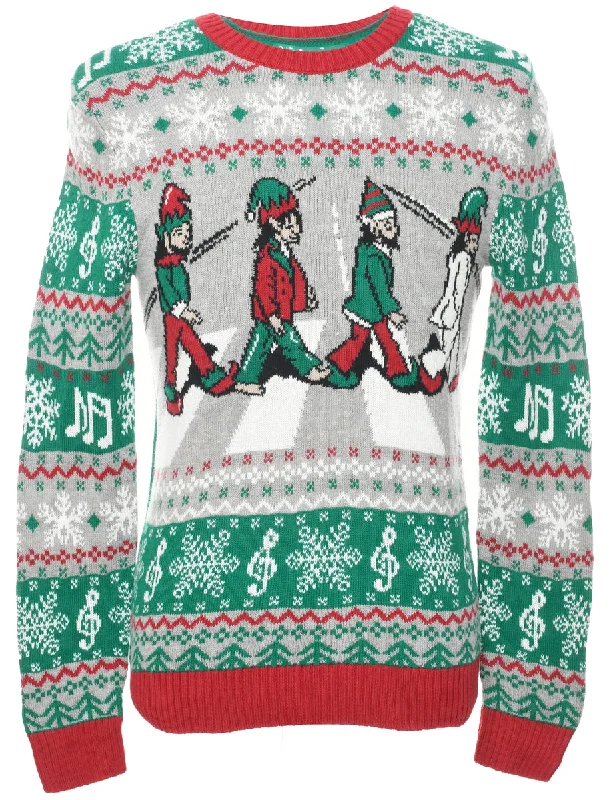 Festive Season Christmas Jumper - S Soft Cozy Warm
