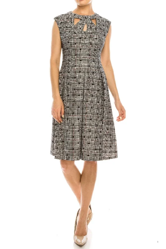 Gabby Skye - Polka Dot A-line Cocktail Dress 18416MSC