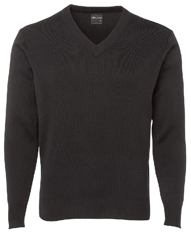 Adults V Neck Knitted Jumper 6J Denim Fabric Leather Fabric Suede Fabric