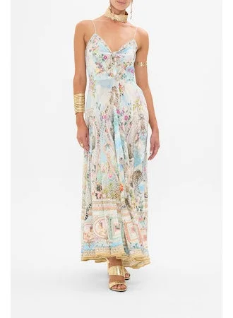 Long Dress With Tie Front