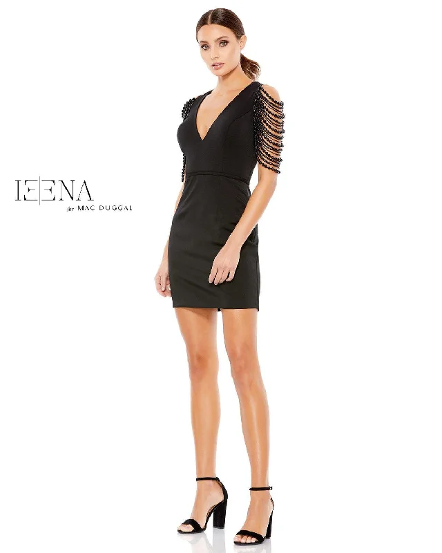 Mac Duggal 26526 Short Cocktail Beaded Dress