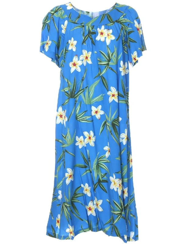 Muumuu Dress Hawaiian Bamboo