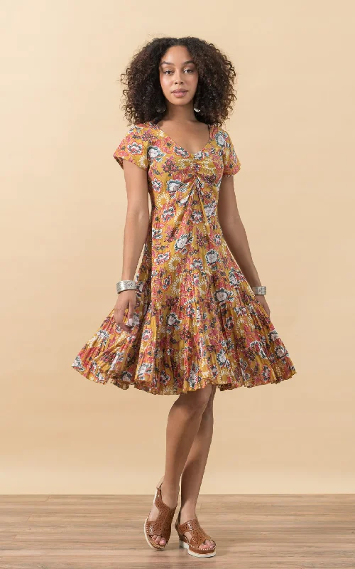 Paloma Dress, Short, Cap Sleeve, Tegan