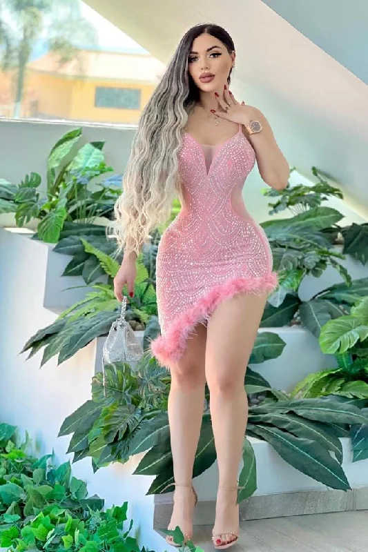 Pink Crystal Dress