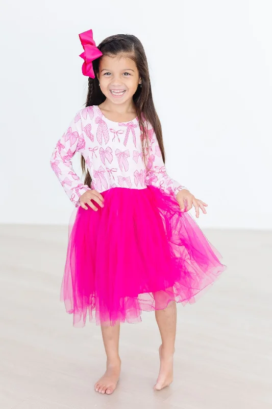 Pretty in Pink L/S Tutu Dress