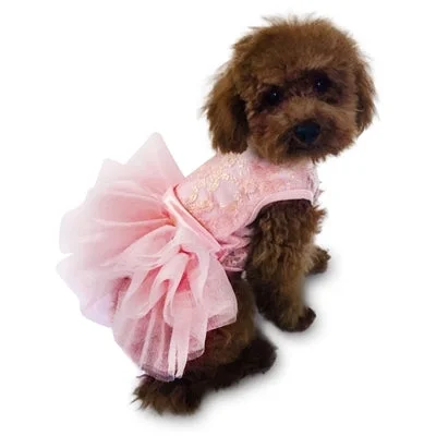 Rose Gold Irredescent Lace Fufu Tutu Dress