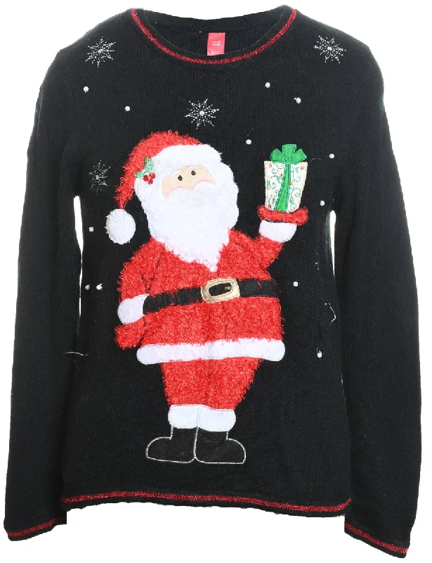 Santa Claus Christmas Jumper - S Lightweight Heavyweight Midweight