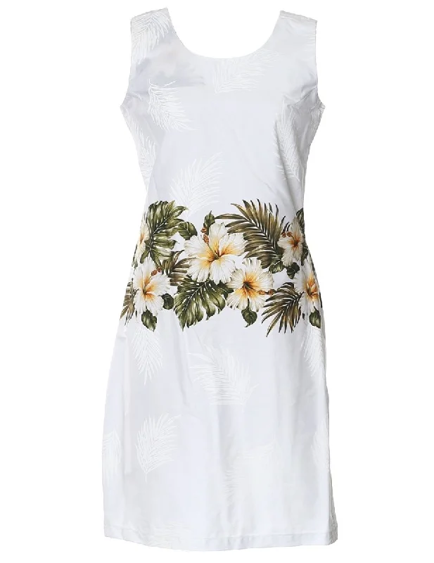 Short Hawaiian Dress Border Design Spring Aloha