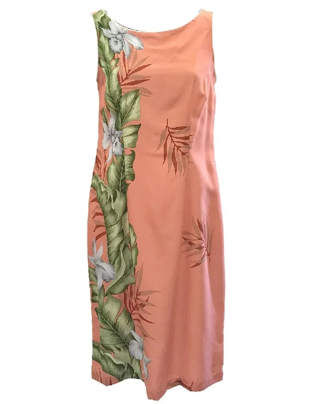 Short Hawaiian Dress Orchid Panel