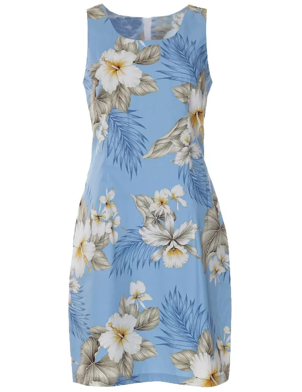 Short Hibiscus Tank Hawaiian Dress