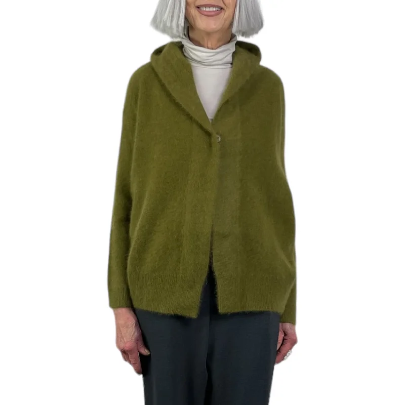 RACCOON HOODIE CARDIGAN Hoodie with Velcro Closure Adjustable Secure