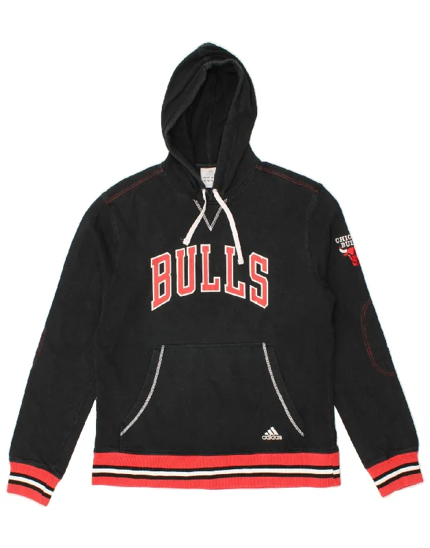 ADIDAS Mens Chicago Bulls Graphic Hoodie Jumper XL Black Cotton Hoodie with Hidden Zipper Minimalist Clean ADIDAS Mens Chicago Bulls Graphic Hoodie Jumper XL Black Cotton Hoodie with Hidden Zipper Minimalist Clean