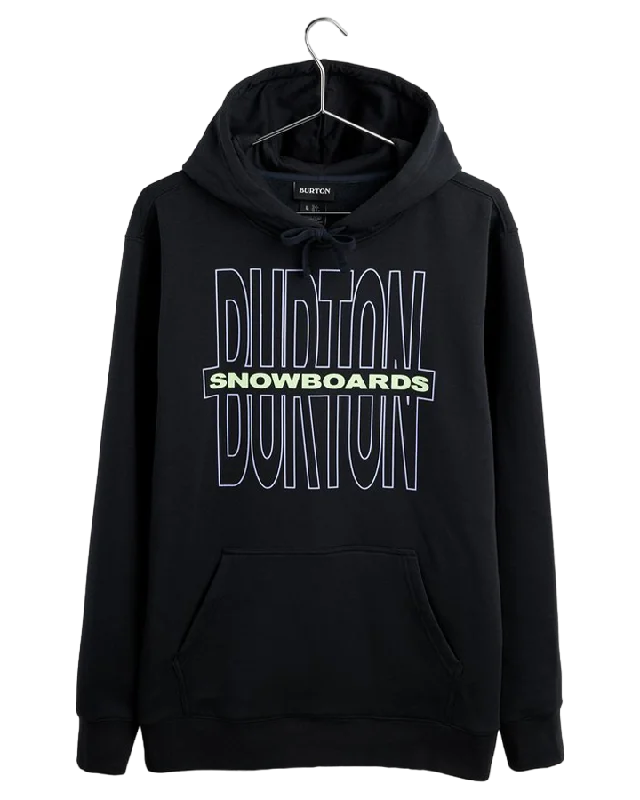 Burton Farrington Pullover Hoodie - True Black Hoodie with Patch Decorative Personalized Burton Farrington Pullover Hoodie - True Black Hoodie with Patch Decorative Personalized