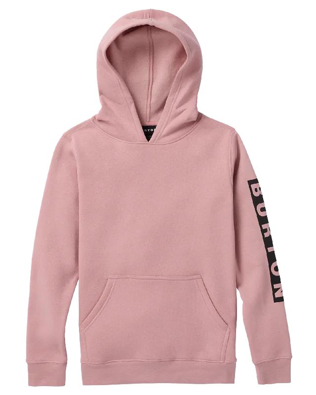 Burton Kids' Elite Pullover Hoodie - Powder Blush Hoodie with Neon Bright Vibrant