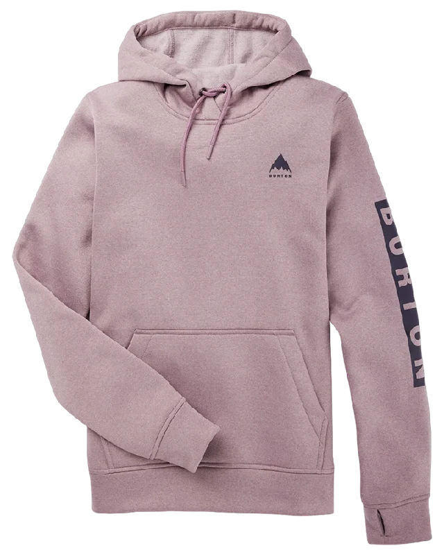 Burton Women's Oak Pullover Hoodie - Elderberry Heather Hoodie with Patch Decorative Personalized Burton Women's Oak Pullover Hoodie - Elderberry Heather Hoodie with Patch Decorative Personalized