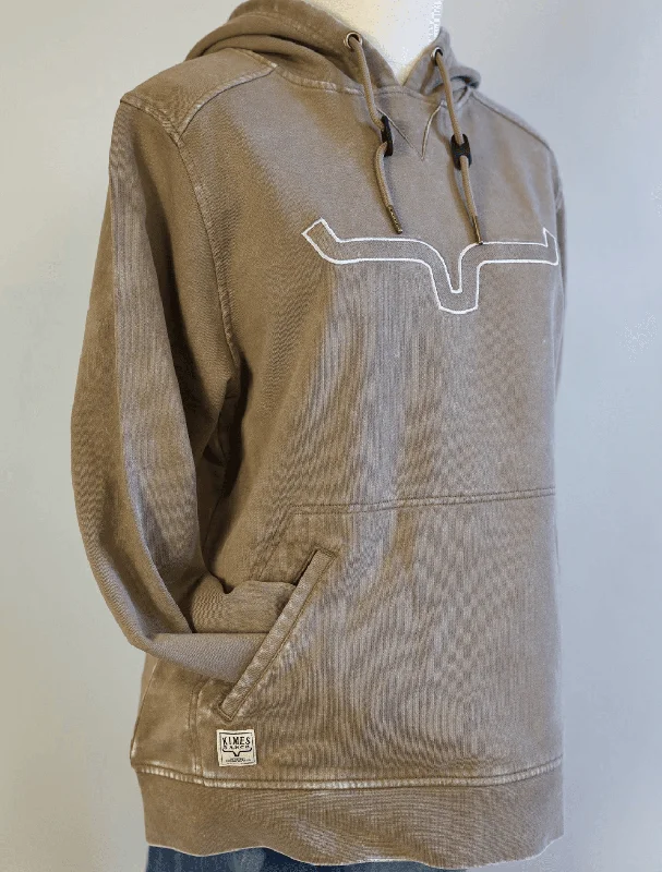 Kimes Ranch Women's Brown Lamar Hoodie Hoodie with Slim Fit Tailored Modern