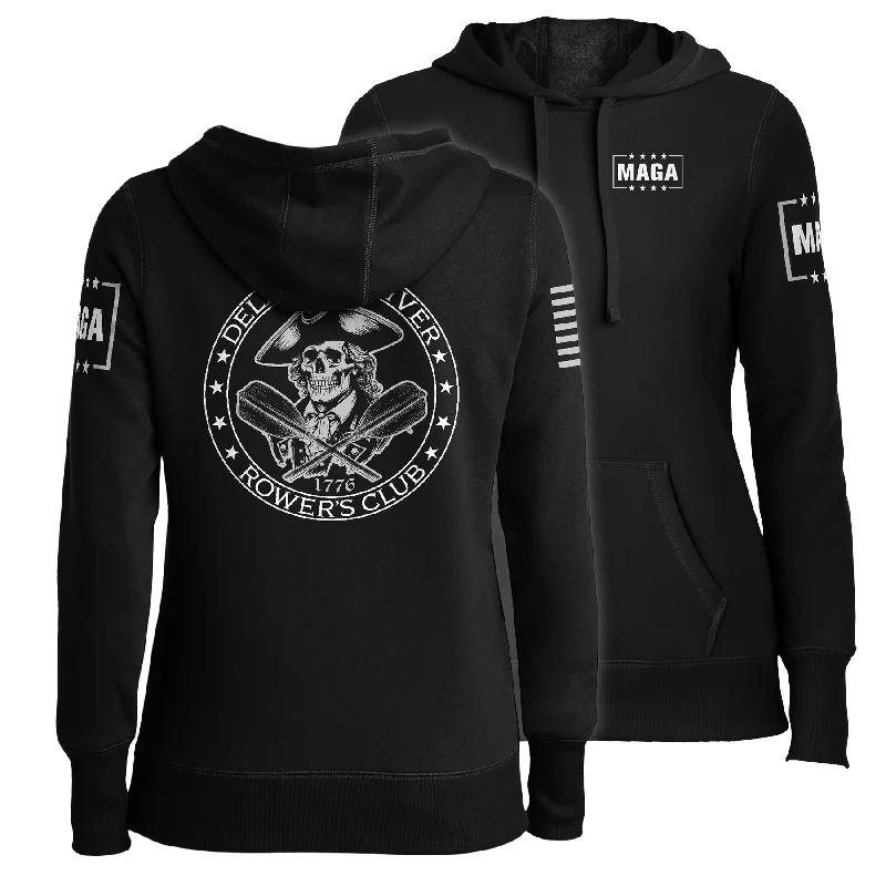 Delaware River Rowers Club Ladies Hoodie Hoodie with Illustration Artistic Creative