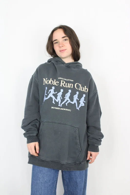 Earls Collection - Noble Run Club Hoody Hoodie with Half-Zip Sporty Casual