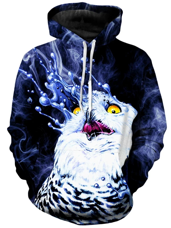 Face Melt Unisex Hoodie Hoodie with Mock Neck Collared Structured