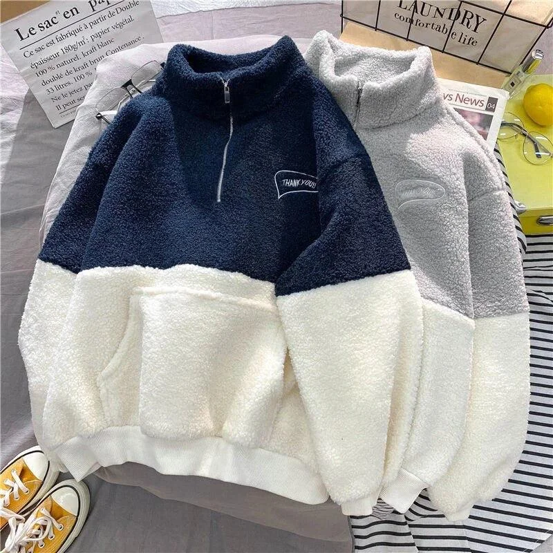 Grace Fuzzy Sweatshirt Hoodie with Elastic Cuffs Stretchable Comfortable