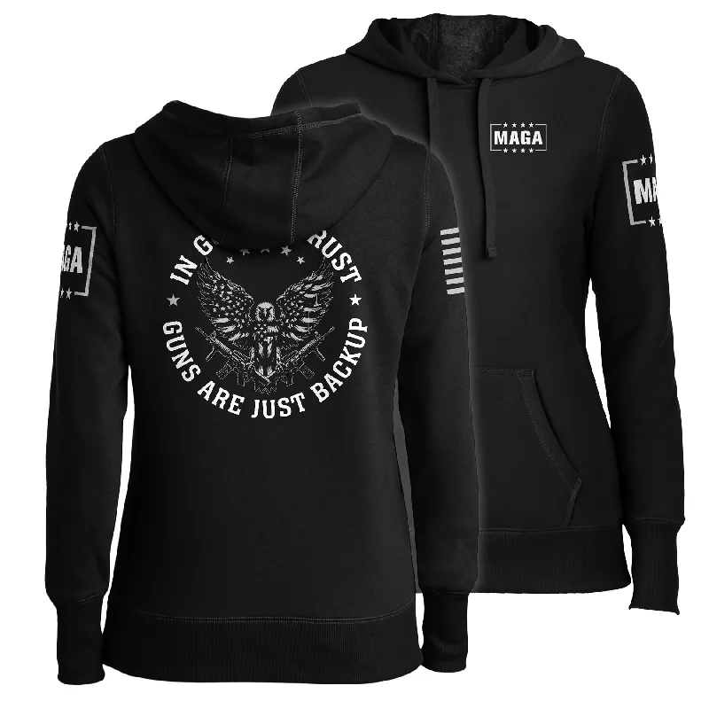 In God We Trust Ladies Hoodie Hoodie with Print Artistic Unique
